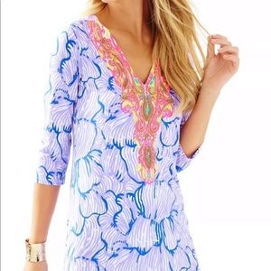 Lilly Pulitzer Bordeaux Engineered Tunic Dress